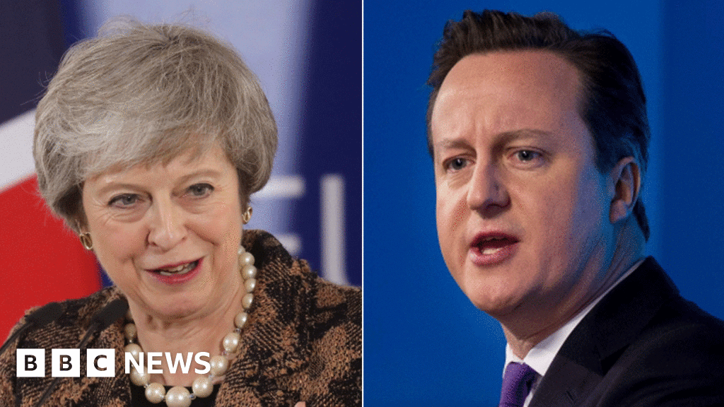 Theresa May says David Cameron ‘not advising her’
