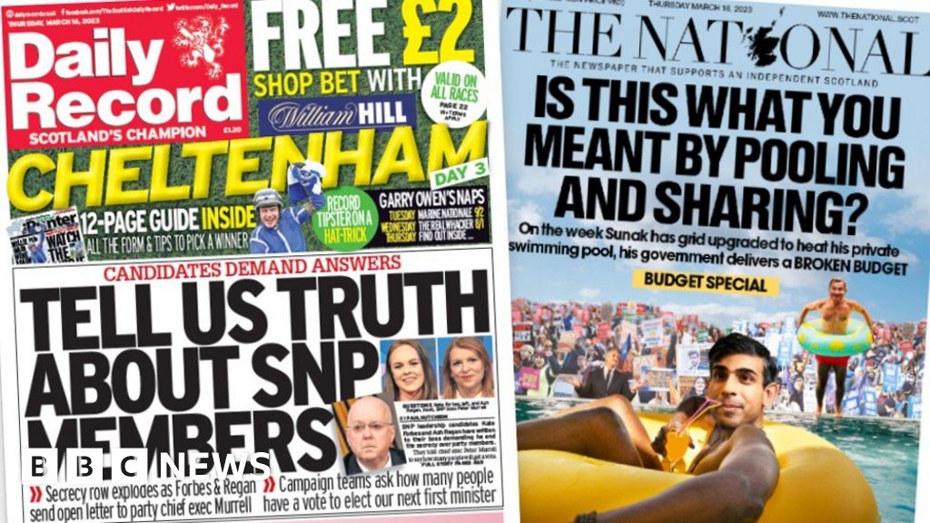 SNP leadership election row and Budget reaction
