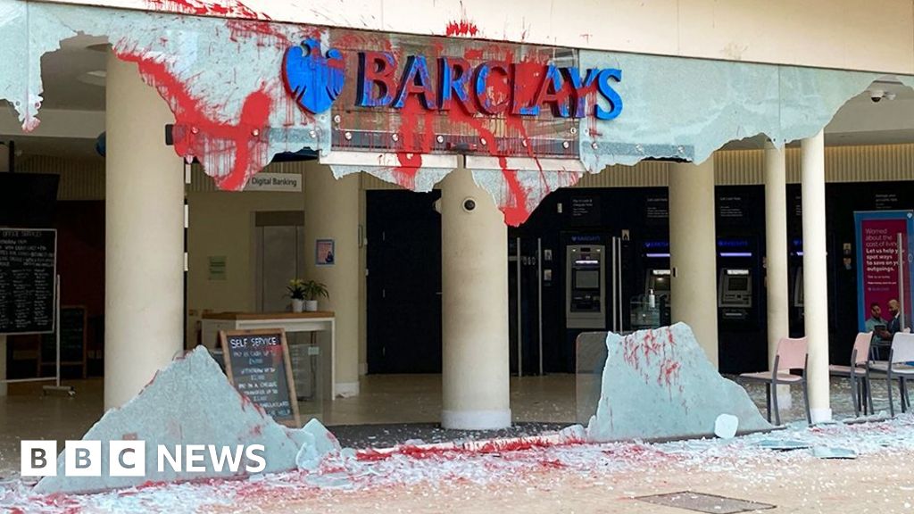 Barclays banks across UK targeted by pro-Palestine protesters Barclays banks across UK targeted by pro-Palestine protesters