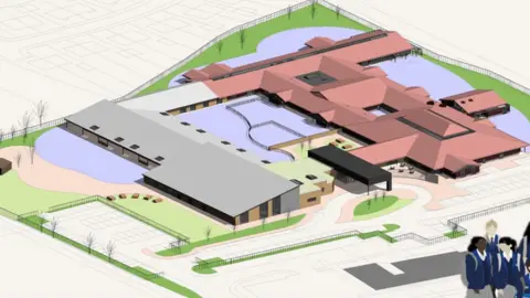 Caerphilly council An artists impression of the new school