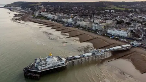 Getty Images Aerial view over Eastbourne