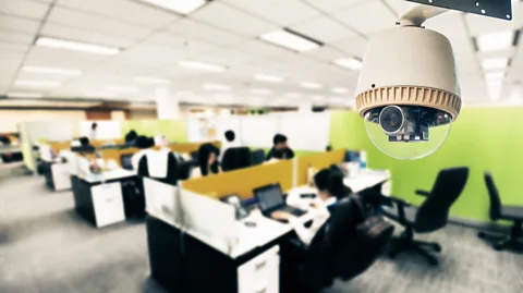 Getty Images Some firms use cameras and Bluetooth infrared sensors to detect how many people are working in one particular part of an office and how they move around (Credit: Getty Images)