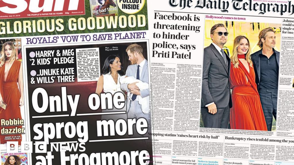 Harry’s ‘two kids pledge’ and Facebook gets a warning Harry’s ‘two kids pledge’ and Facebook gets a warning