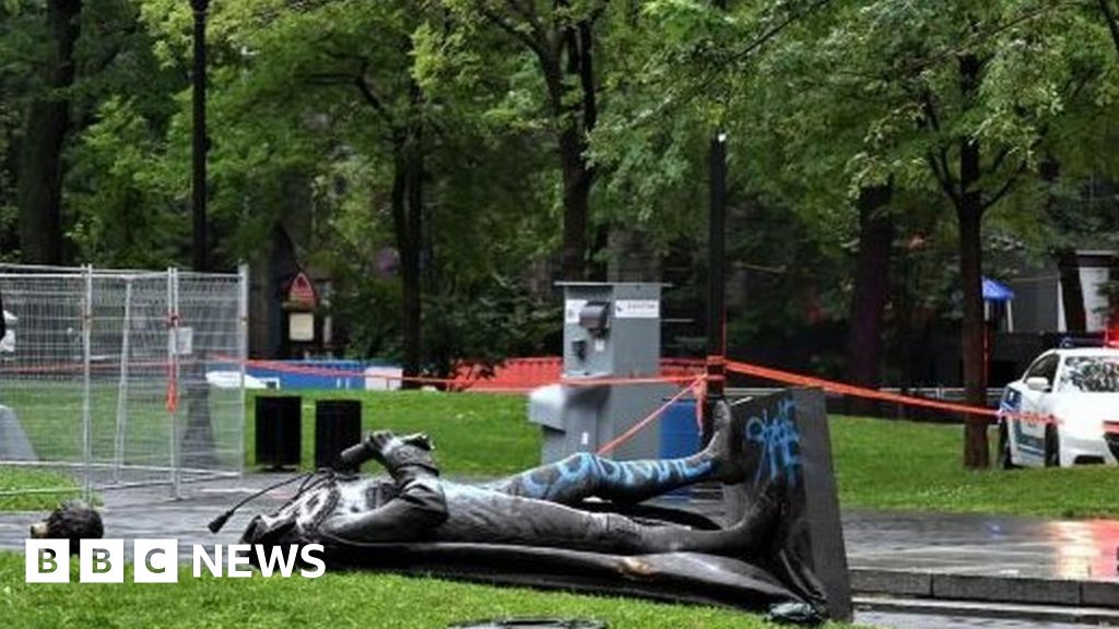 Trudeau condemns toppling of Canada’s first PM as ‘vandalism’