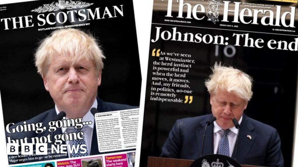 Scotland’s papers: Going, going, but not gone and Johnson: The end