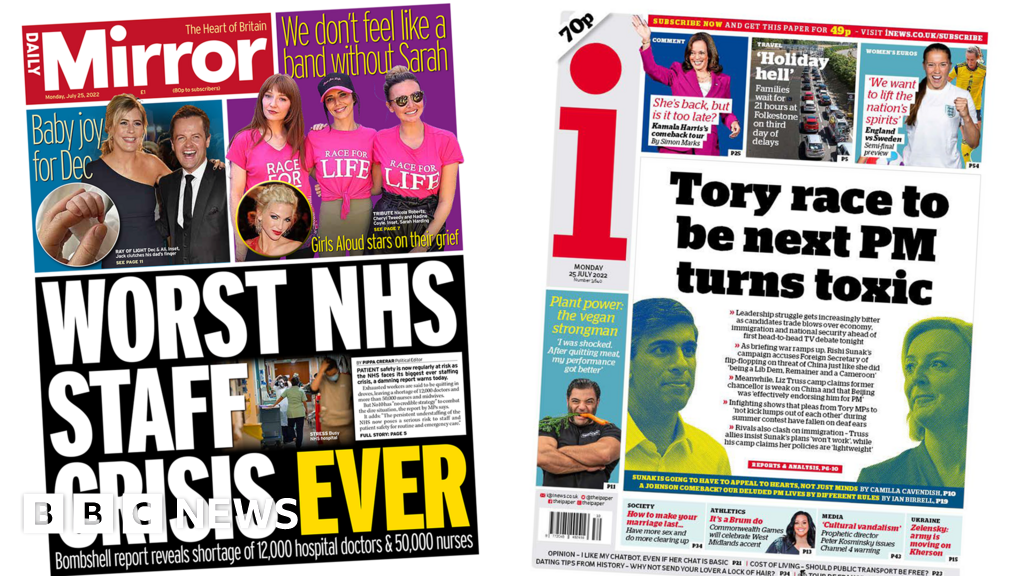 Tory race turns ‘toxic’ and NHS ‘on its knees’
