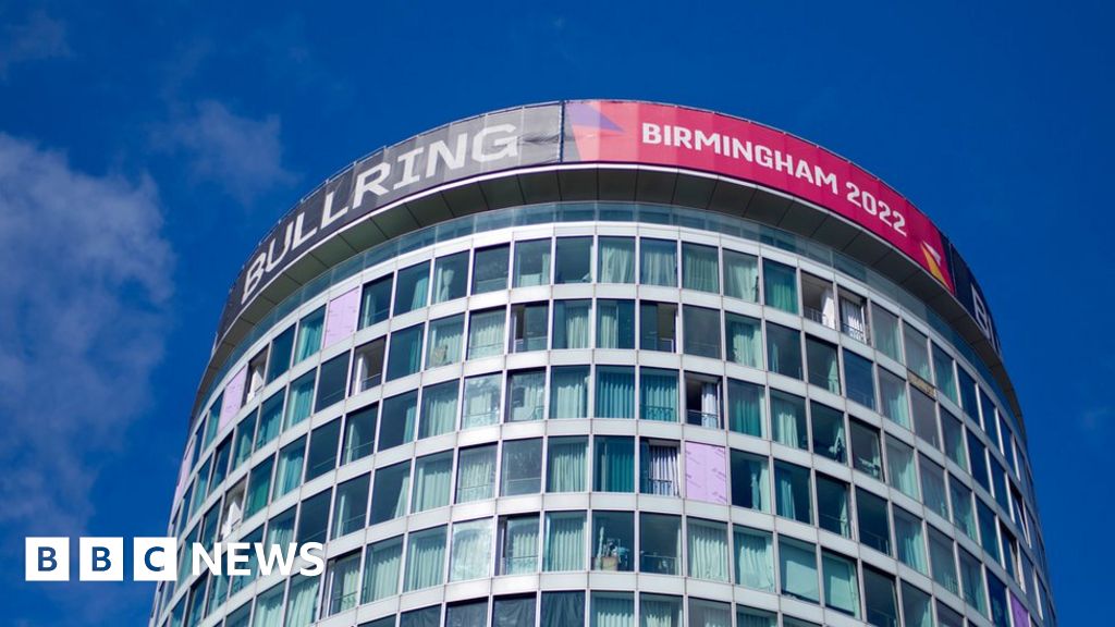Bright colours transform Birmingham landmarks