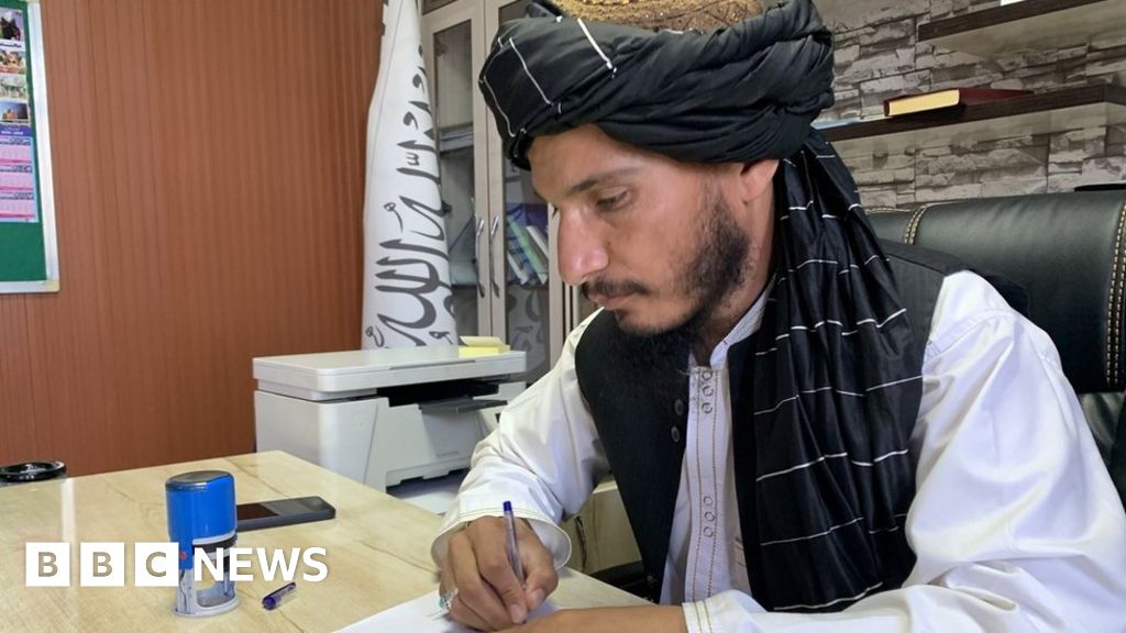 The Taliban sniper now working behind a desk The Taliban sniper now working behind a desk