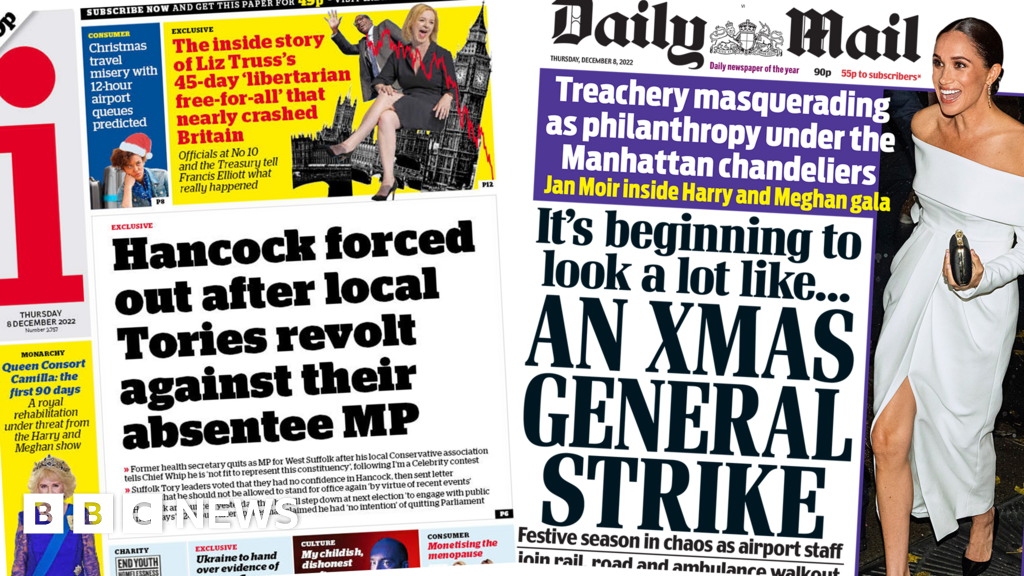 ‘Christmas general strike’ and ‘Hancock forced out’