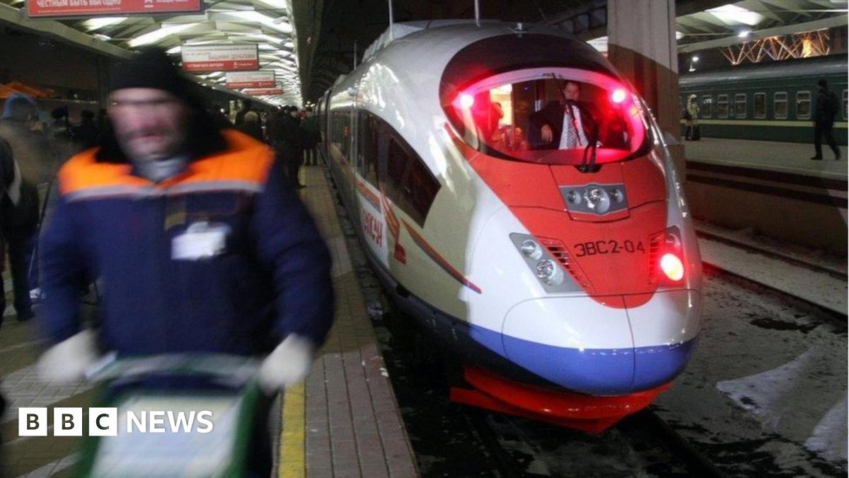 Russian bullet train whirrs past bleak lives