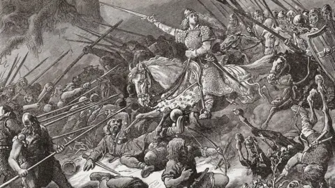 Getty Images Aethelflaed attacks Welshman