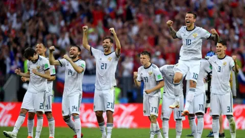 Getty Images Russian footballers