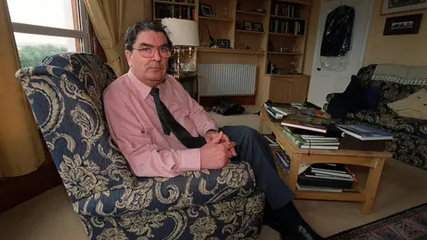 Pacemaker John Hume pictured at home in 2000