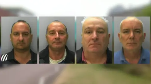 Gloucestershire Constabulary From left to right: Royston Dyke, Graham Fallows, Vincent Smith and Peter Potente