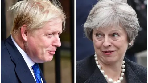 PA Boris Johnson, Theresa May