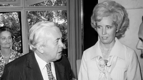 PA Harold Wilson and Baroness Falkender