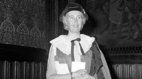 PA Baroness Falkender making her first appearance in the House of Lords