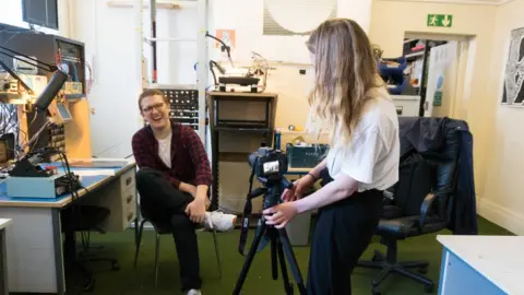 MAP  Floating points being interviewed by a student