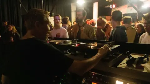 MAP Gilles Peterson playing a set at Cosmic Slop