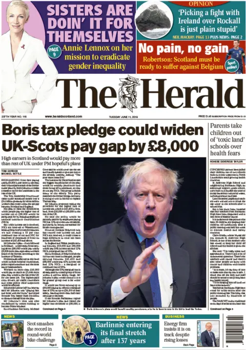 Herald front page