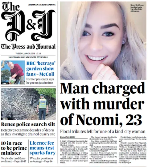 Press and Journal front page