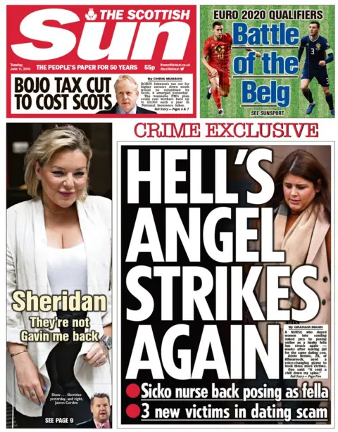 Sun front page