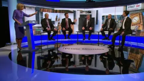 Five candidates took part in the Conservative leadership debate