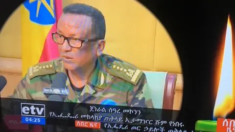 Ethiopian TV Gen Seare Mekonnen (TV screen grab)