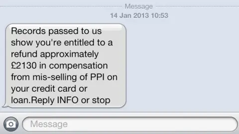 PPI spam text
