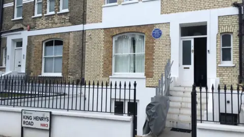 A view of Ambedkar House from outside the property in Primrose Hill