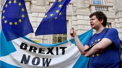 Reuters Pro and anti-Brexit demonstrations outside the Cabinet Office in London