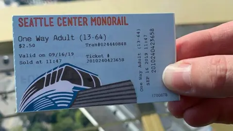 Laura Pinney Monorail ticket