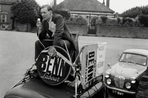 Getty Images Tony Benn in the 1955 General Election