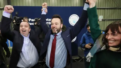 PA Colum Eastwood celebrating his Foyle win