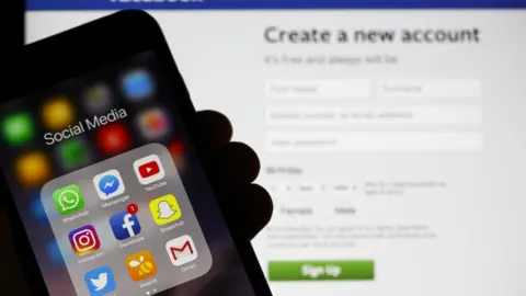 Getty Images Social media apps on smart phone
