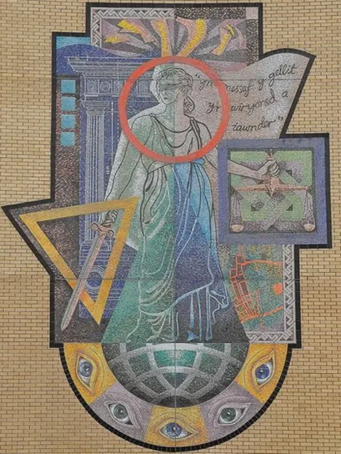 Geograph/Lewis Clarke Cardiff Magistrates Court Mural