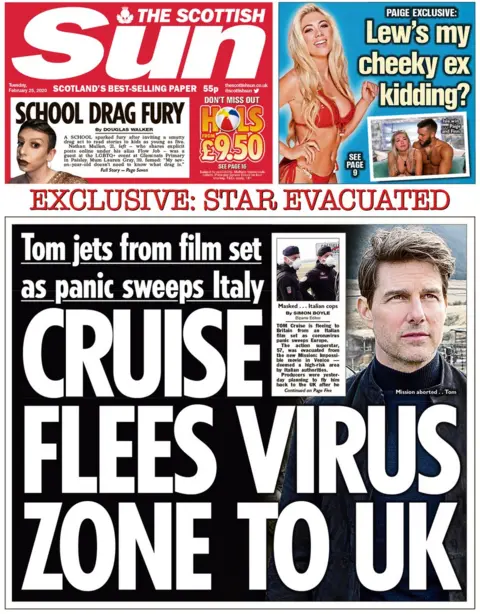 Sun front page
