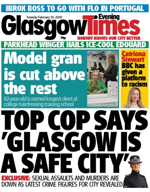 Glasgow Times front page