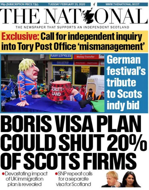 National front page