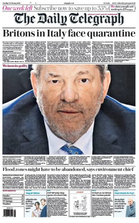 Telegraph front page