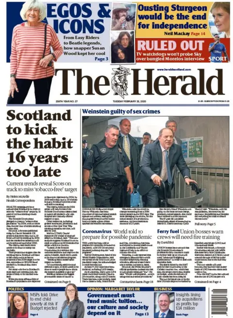 Herald front page