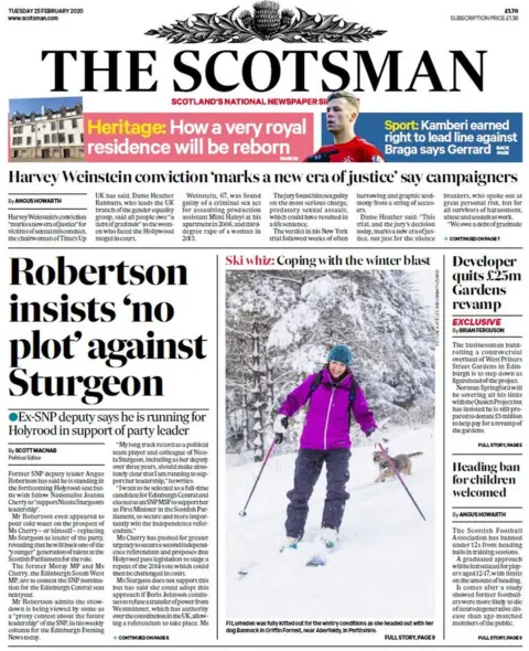 Scotsman front page