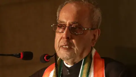 Getty Images Pranab Mukherjee as president