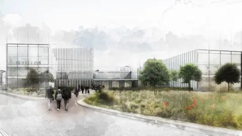 Velindre Cancer Centre Artist impression of new Velindre Cancer Centre