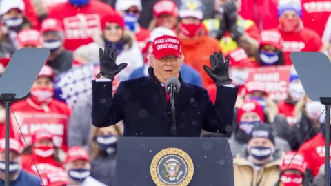 EPA Donald Trump in Michigan ahead of the election
