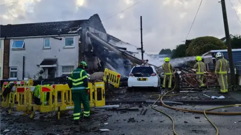 BBC Scene of explosion