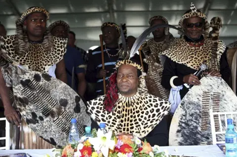 Getty Images Zulu monarch King Goodwill Zwelithini celebrates Shaka Day on September 24, 2010 in KwaZulu-Natal, South Africa
