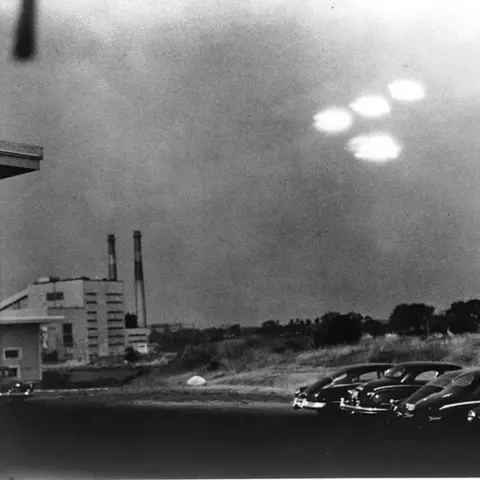 Getty Images Objects in the sky photographed in Massachusetts in 1952