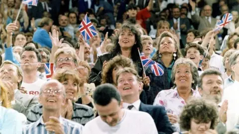 Sheffield Star A crowd watches events at the World Student Games