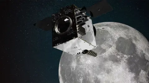 SSTL Artwork: Lunar Pathfinder will operate for at least eight years